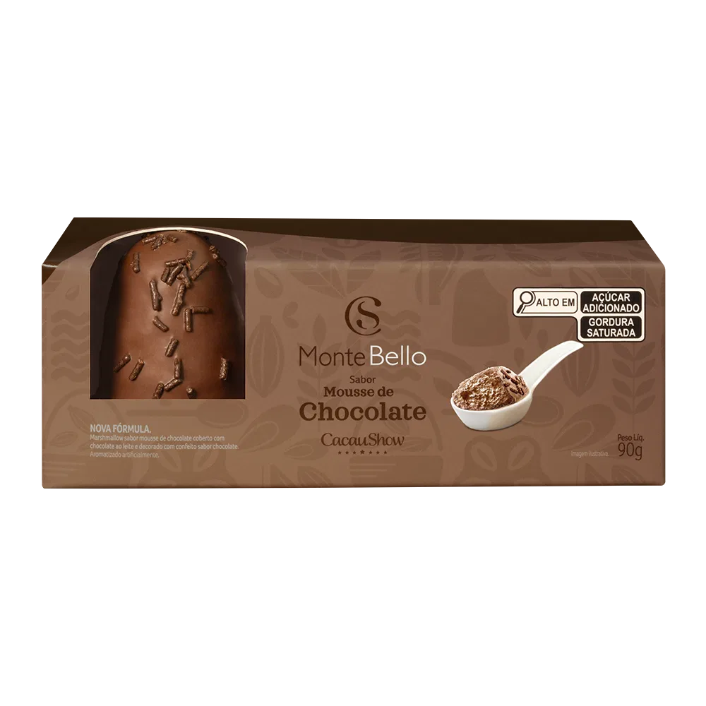 Marshmallow MonteBello Mousse de Chocolate 90g - foto 1