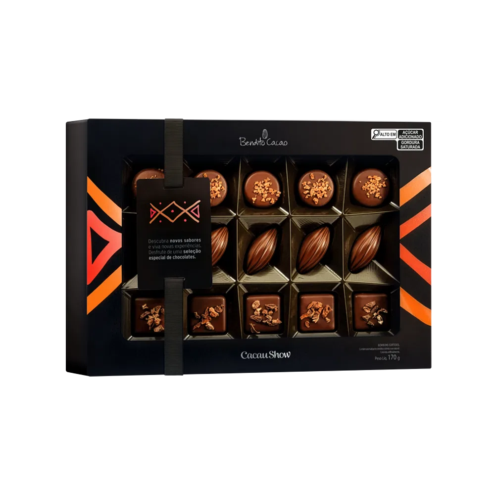 Caixa de Bombom Bendito Cacao 170g - foto 1