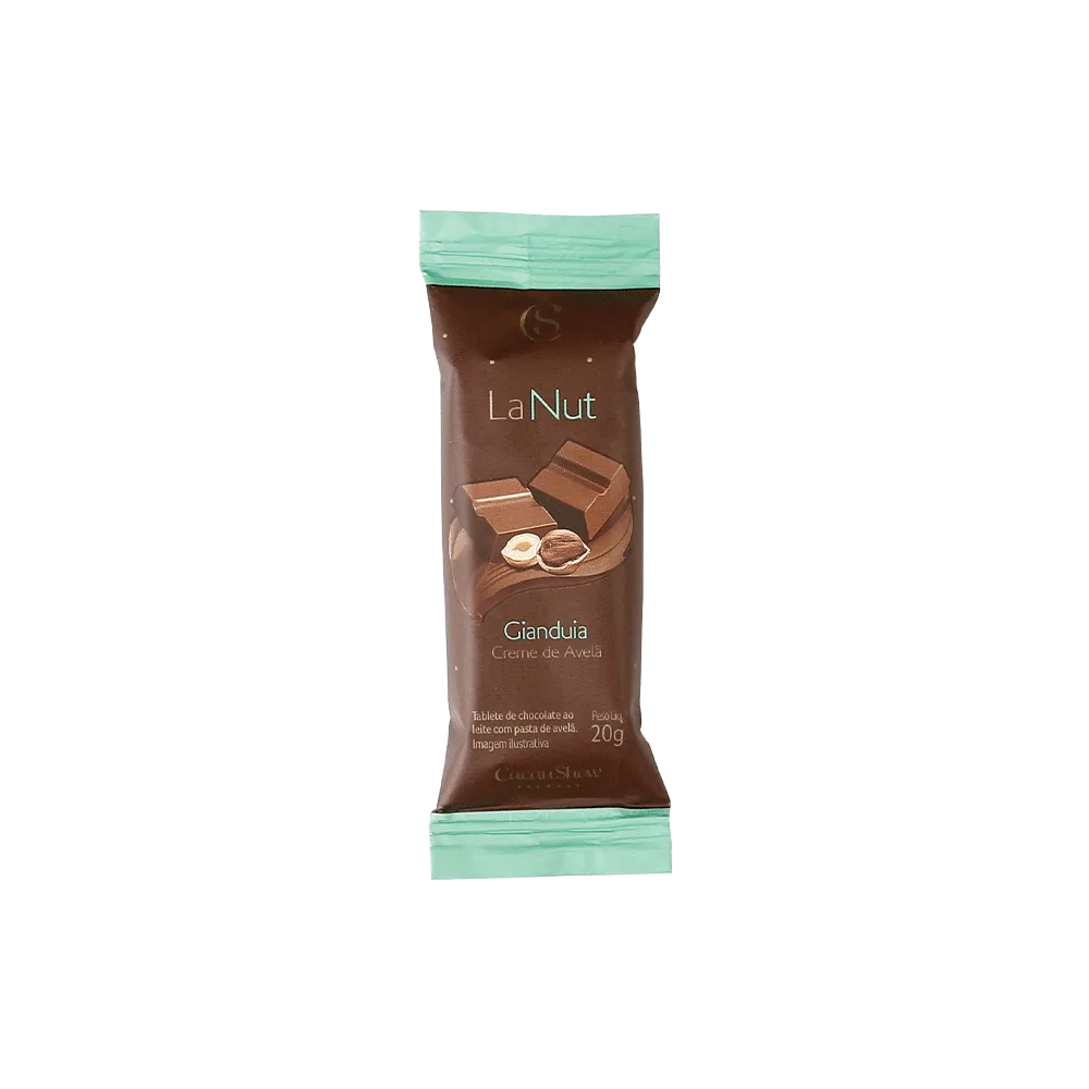 Tablete LaNut de Chocolate ao Leite e Avelã 20g - foto 1