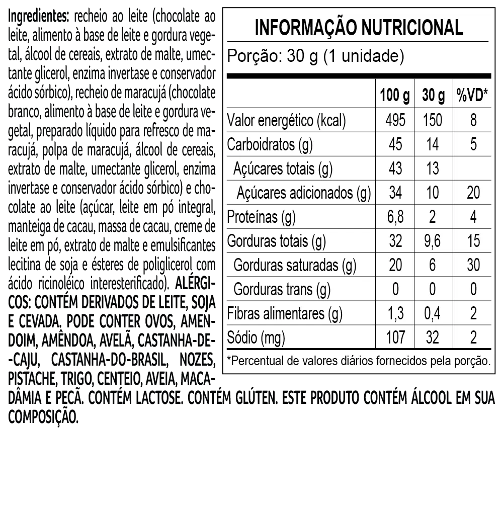 Trufa ao Leite de Maracujá 30g - foto 2