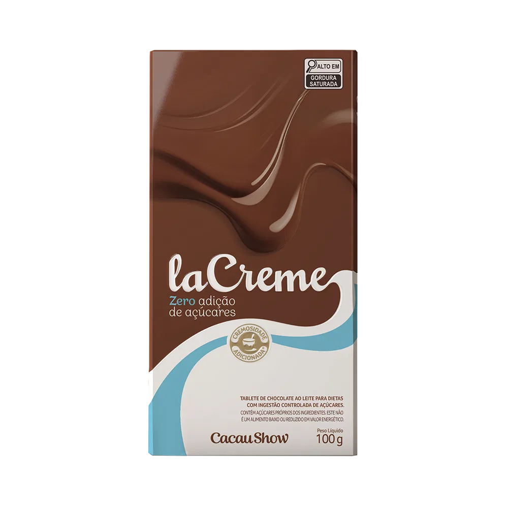 Tablete laCreme Zero Adição de Açúcar 100g - foto 1