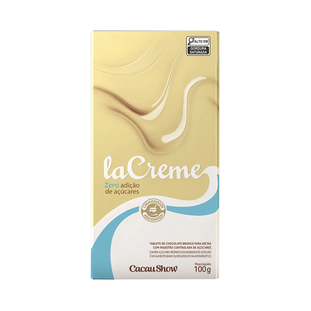 Tablete laCreme Branco Zero Adição de Açúcar 100g - foto 1