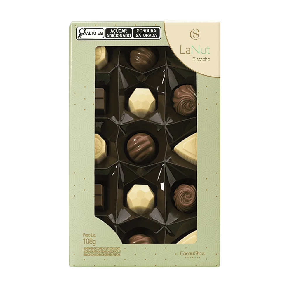 Caixa de Bombons LaNut Mini Show Pistache 108g - foto 1