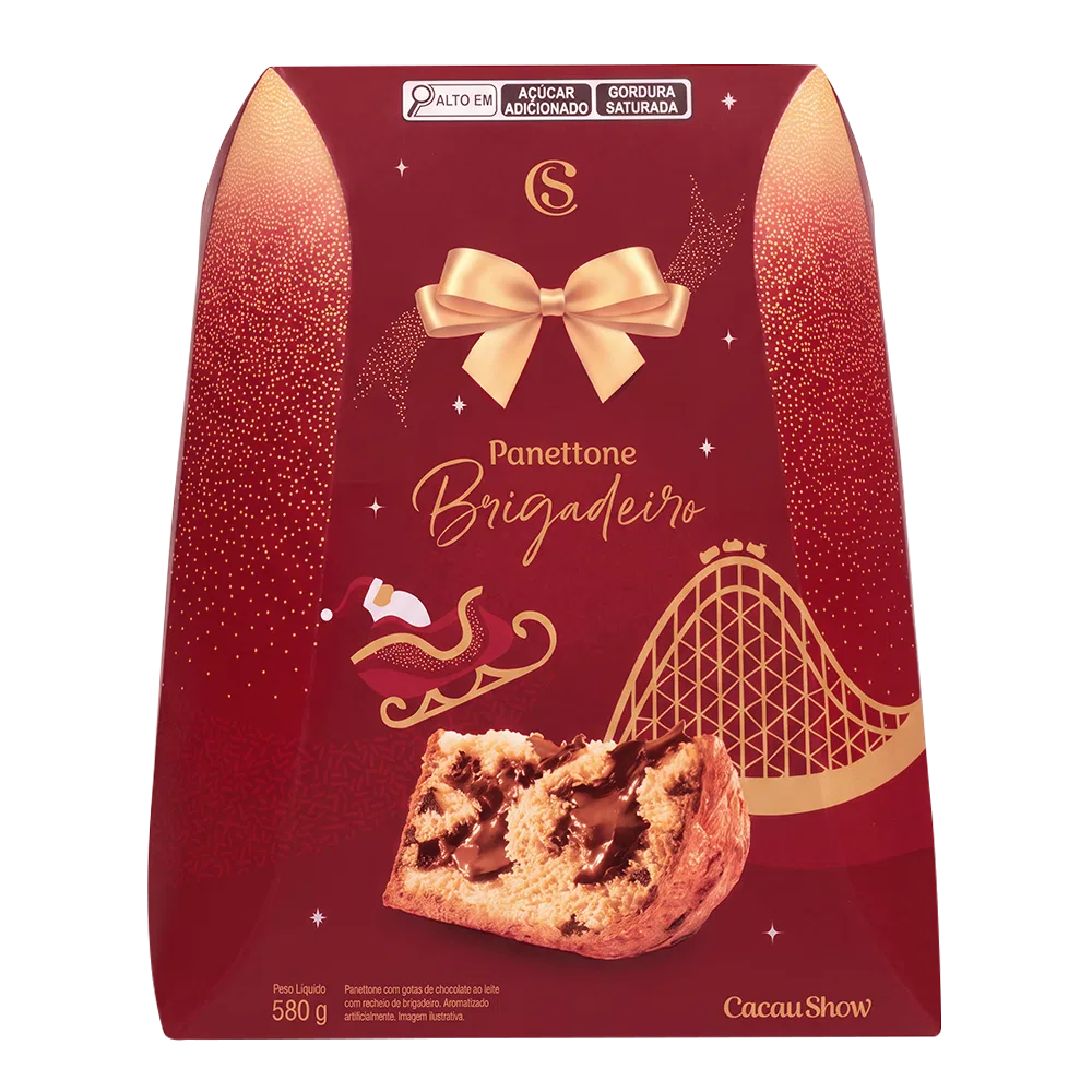 Panetone com Recheio de Brigadeiro 580g - foto 1