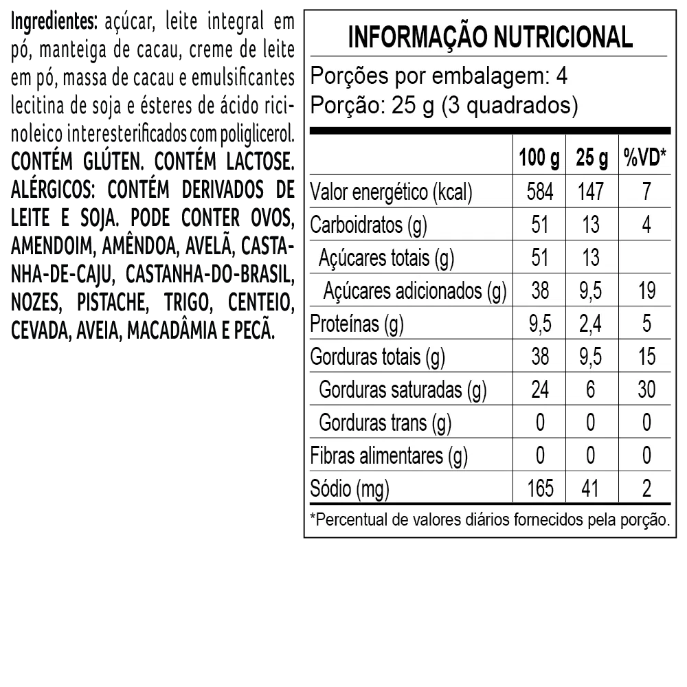 Tablete laCreme Gold de Chocolate Branco 100g - foto 2
