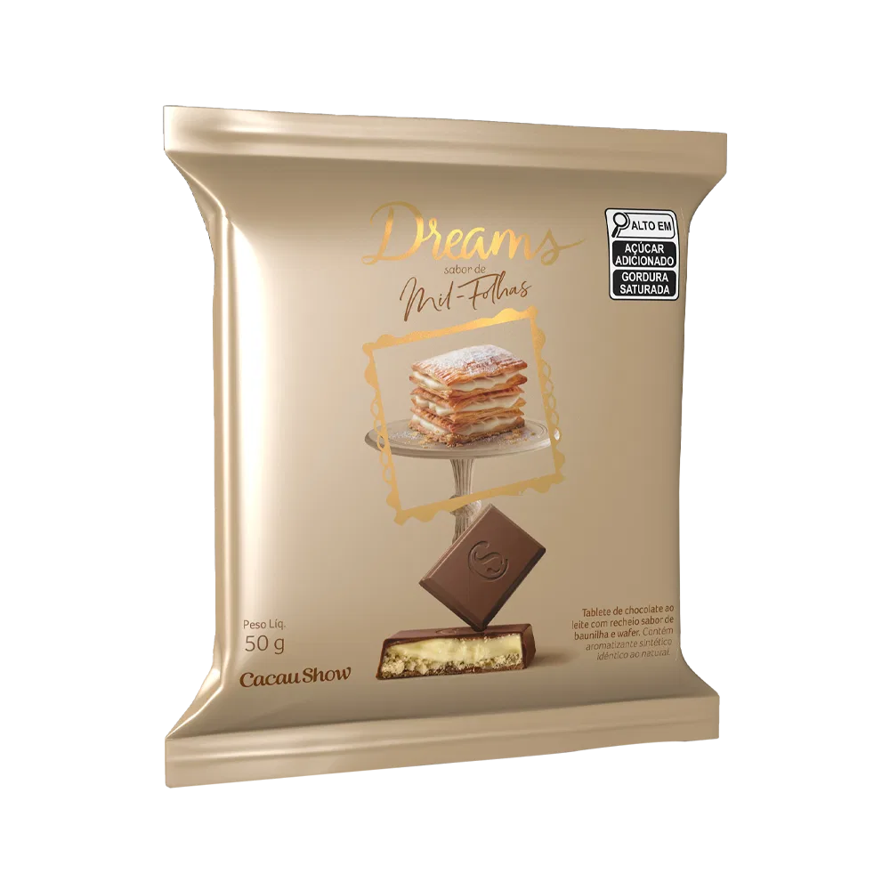 Tablete Dreams Mil-Folhas 50g - foto 1