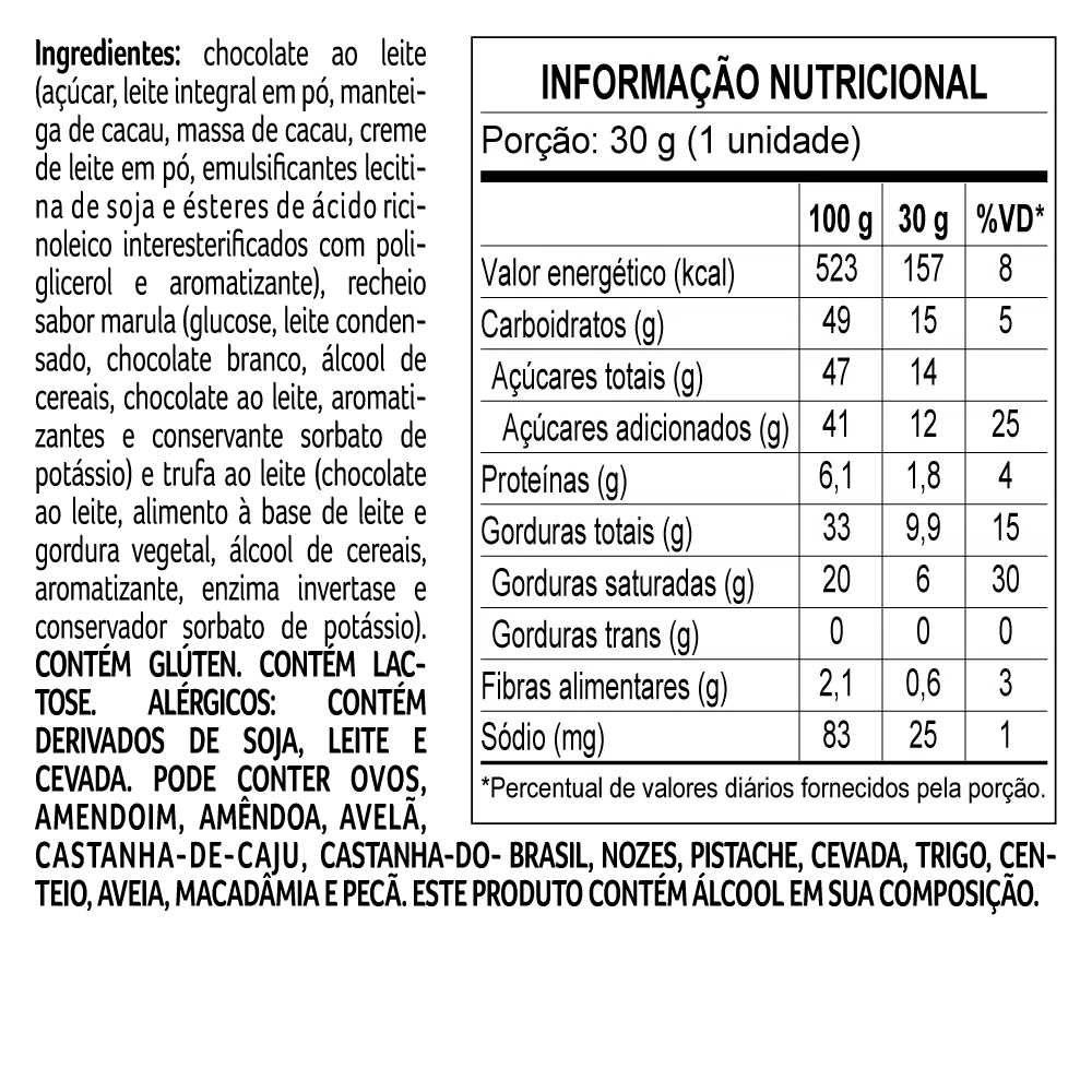 Trufa Dreams ao Leite Marula 30g - foto 2